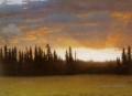 Californie coucher de soleil Albert Bierstadt paysage ruisseaux
